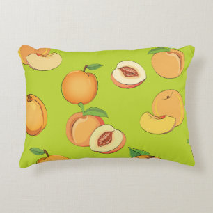 Peach Pattern 4 Accent Pillow