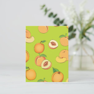 Peach Pattern 4 Holiday Postcard