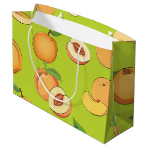 Peach Pattern 4 Large Gift Bag