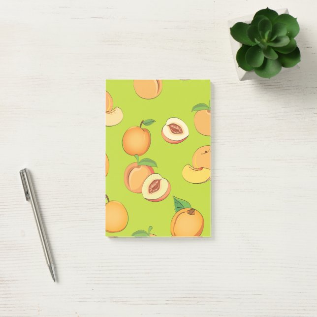Peach Pattern 4 Post-it Notes (Office)