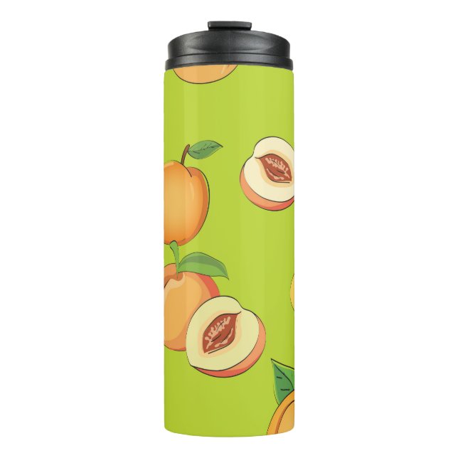 Peach Pattern 4 Thermal Tumbler (Front)