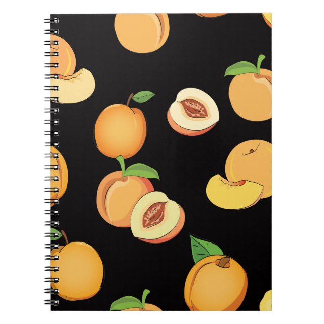 Peach Pattern 5 Notebook (Front)