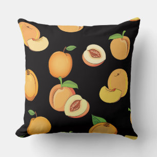 Peach Pattern 5 Throw Pillow