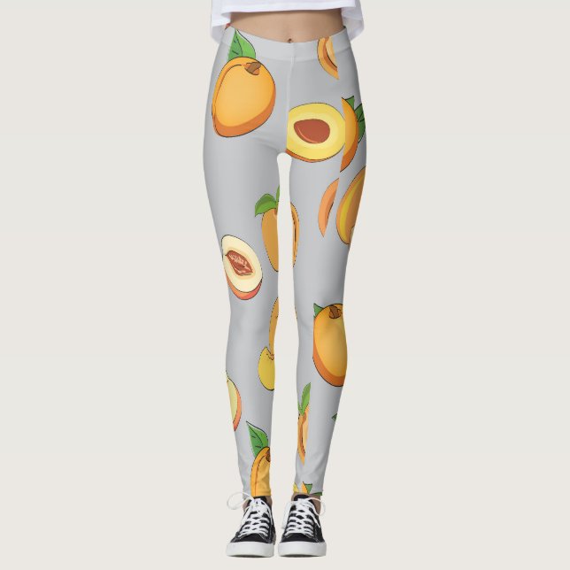 Peach Pattern 6 Leggings (Front)