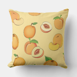 Peach Pattern 7 Throw Pillow