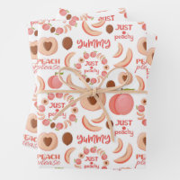 Peach Pattern And Quote