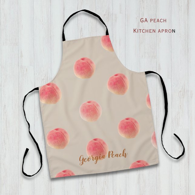 Peach Pattern Kitchen Apron – Peach State Style (Creator Uploaded)