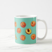 Peach pattern mug - customizable