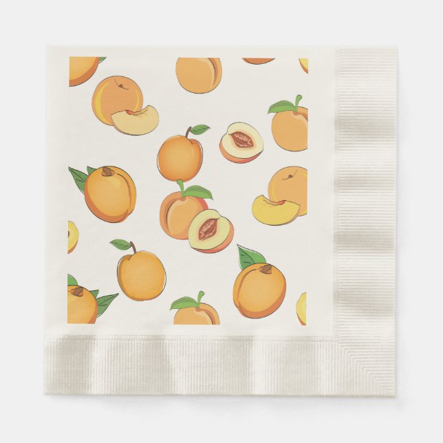 Peach Pattern Napkin (Front)