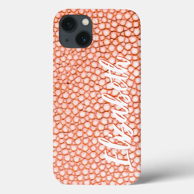 Peach Pattern Personalized Case-Mate iPhone Case (Back)