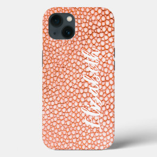 Peach Pattern Personalized iPhone 13 Case