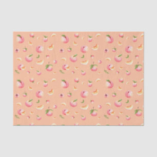 Peach Pattern Tissue Paper