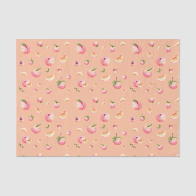 Peach Pattern Tissue Paper (Front)