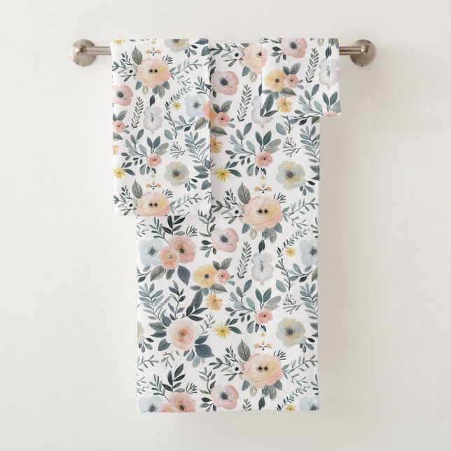 Peach Peach Pastel Aquarelle Floral Cadeau (En situation)