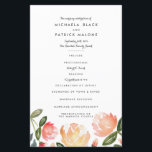 Peach Peonies Wedding Programs<br><div class="desc">Hand painted peach and pink floral design by Shelby Allison. Perfect for a rustic spring time wedding! For matching invitations,  reply cards,  stickers and other items click on the link below to view the entire Peach Peonies Collection.</div>