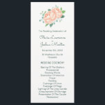 Peach Peony & Eucalyptus Wedding Programs<br><div class="desc">These wedding programs feature watercolor peach peony flowers and eucalyptus leaves. The front of the card has the ceremony and the back of the card lists the bridal party. These wedding programs are part of the Peach Peony Wedding Collection which includes a full range of matching wedding stationery such as...</div>