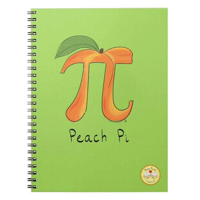 Peach Pi Cute Math Pi Carnet Jour (Devant)