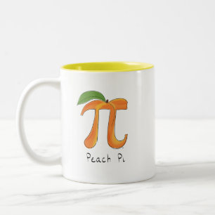 Peach Pi Cute Math Pi Day Coffee Mug