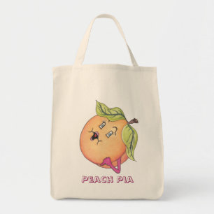 "Peach Pia" Grocery Bag