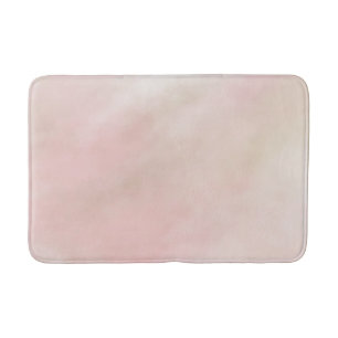 Peach Pink Blush Tie Dye Watercolor Bath Mat