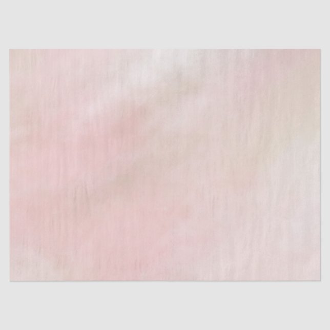 Peach Pink Blush Tie Dye Watercolor Tissue Paper (Front)