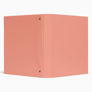 Peach Pink Chic Warm Solid Colour Binder