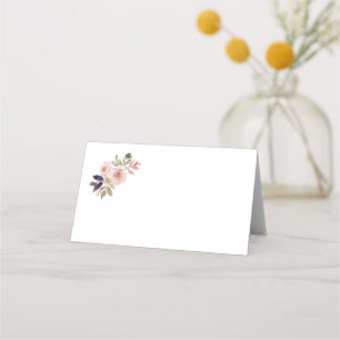 Peach Pink Lavender Purple Fleurs sauvages Cartes 
