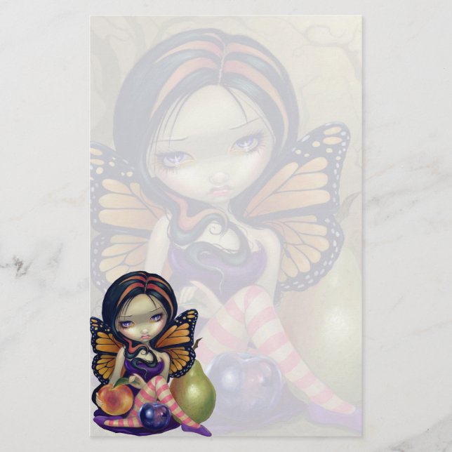 "Peach, Plum, Pear" Stationery (Front)