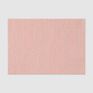 Peach polka dots tissue paper