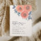Peach Poppies Bridesmaids Luncheon Invitation