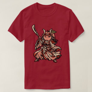 Peach Princess Warrior — Funny Fruit Female T-Shirt