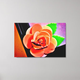 Peach Rose Canvas Print