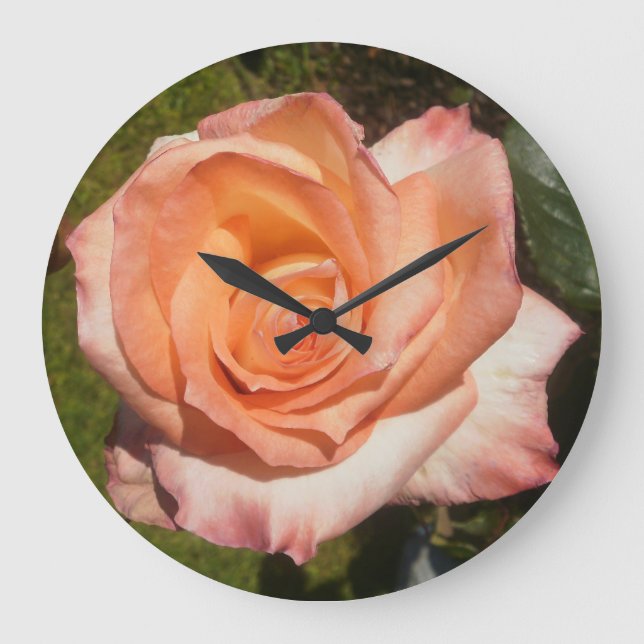 Peach Rose Clock (Front)