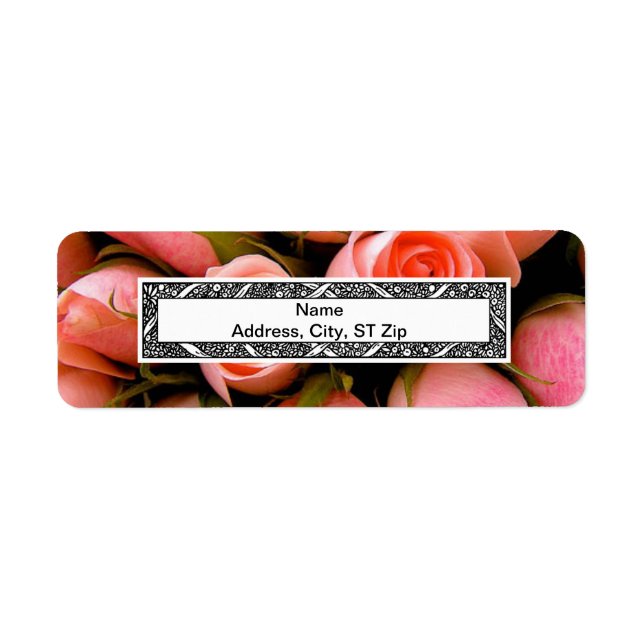 PEACH ROSE EETURN LABELS TEMPLATE (Front)