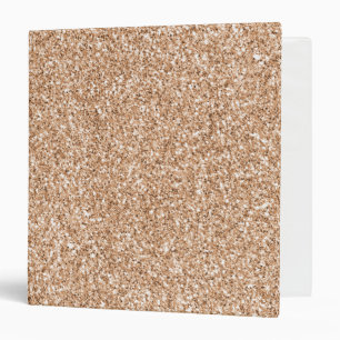 Peach Rose Gold Blush Glitter Glitz     Binder