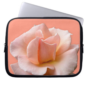 Peach Rose Laptop Sleeve Wild Rose Tablet Case