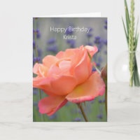 Peach Rose Lavender (my photography) Birthday