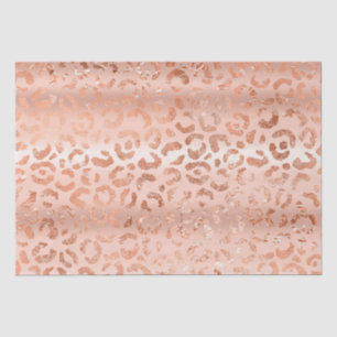 Peach Rose Leopard Tissue Paper