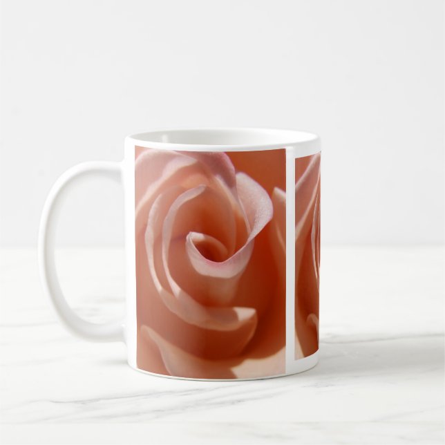 Peach Rose Mug (Left)