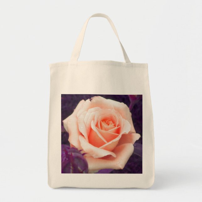 Peach Rose Tote bag (Front)