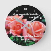 Peach Roses Attitude Inspirational Quote