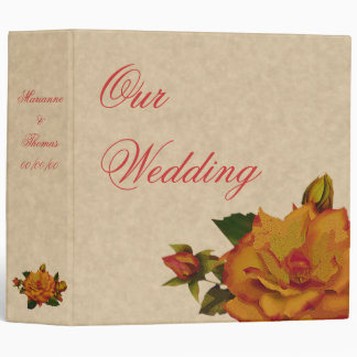 Peach Roses Binder