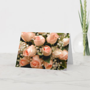 Peach Roses Cartes notes