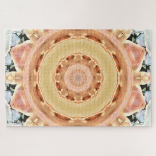 Peach Rosette Jigsaw Puzzle