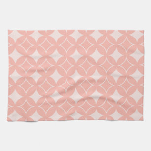 Peach shippo kitchen towel