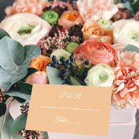 Peach Simple Stylized Script Wedding
