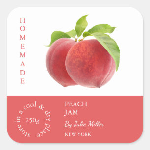 Peach Small Business Label