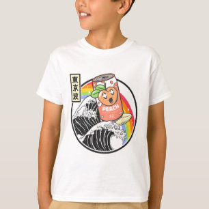 Peach Soda Surfing Kanagawa Wave Japan Anime Vapor T-Shirt