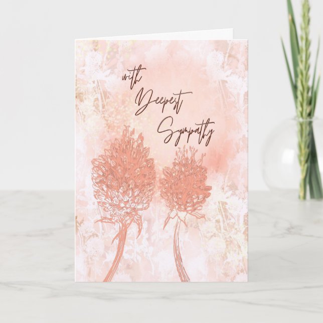 Peach Softest - Carte de Sympathie au coeur (Devant)