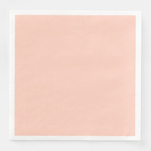 Peach Solid Colour Customize It Napkin